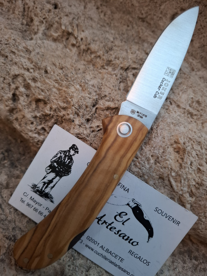 NOVEDAD NAVAJA COCKER CUB OLIVO NO159